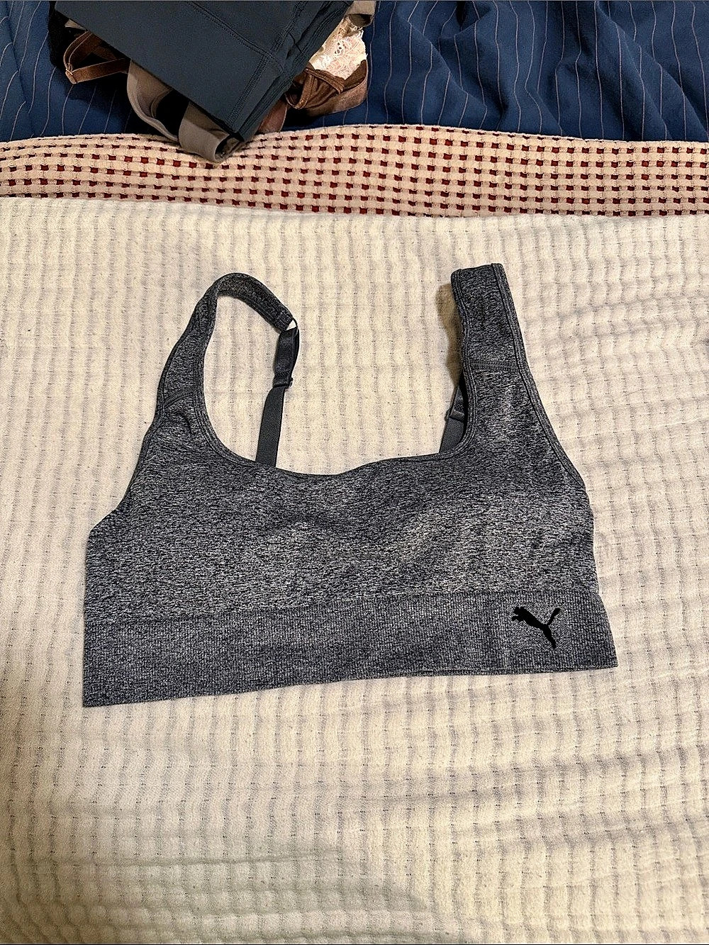 NWOT Puma Women's Seamless Sports Bra Gray